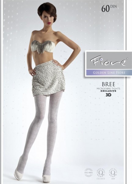 Elegante ondoorzichtige pantys met patroon Bree van Fiore, 60 DEN