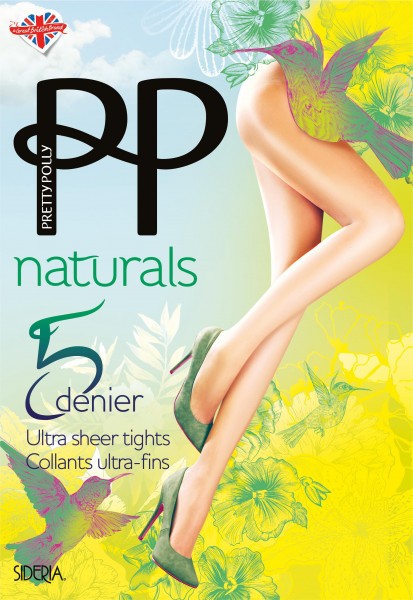 Gladde ultra-transparante zomerpanty Naturals 5 DEN Sideria van Pretty Polly