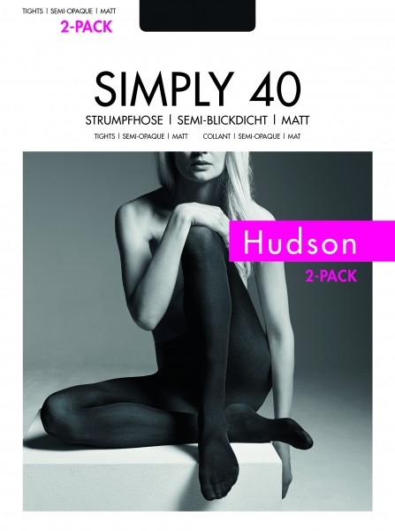 Matte semi-opaque panty Simply 40 van Hudson - 2-pack