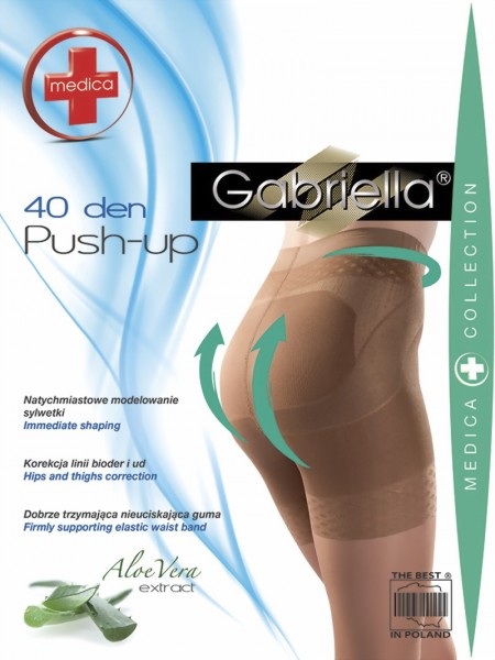 Gladde Push up panty 40 DEN van Gabriella