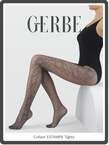 Elegante panty met bloemenpatroon Estampe van Gerbe