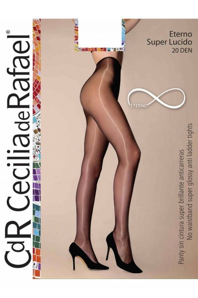 Comfortabele, super glanzende panty zonder boord Eterno Super Lucido van Cecilia de Rafael