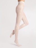Micro-mesh panty met subtiel bloemenpatroon en delicate glans van Fiore