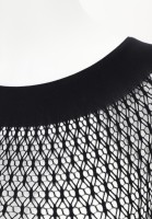 Naadloos mesh-shirt met halflange mouwen en een geometrisch patroon van Oroblu