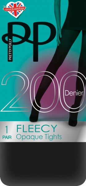 Gladde opaque winterpanty met Fleece 200 Denier Fleecy van Pretty Polly