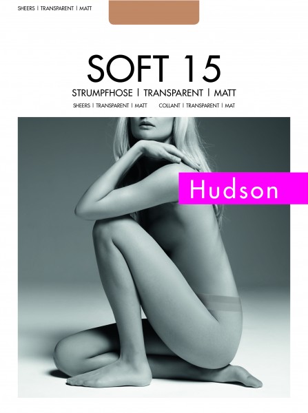 Panty, natural look, doorlopend transparant, Soft 15 van Hudson