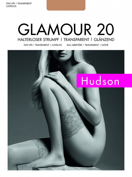Elegante glanzende stay ups Glamour 20 van Hudson