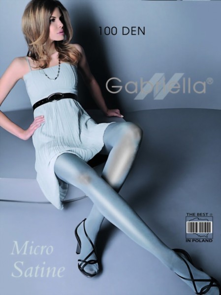 Gladde glanzende panty Micro Satin 100 DEN van Gabriella