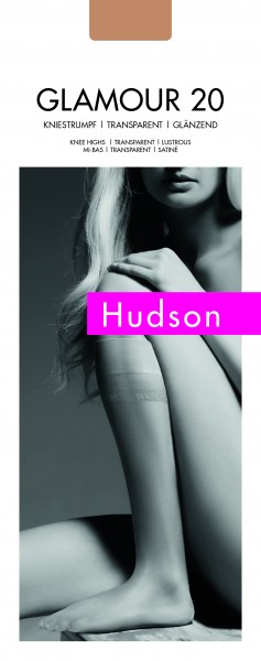 Gladde glanzende kniekousen Glamour 20 van Hudson