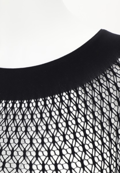Naadloos mesh-shirt met halflange mouwen en een geometrisch patroon van Oroblu