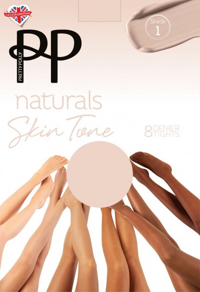 Panty voor alle soorten van huidtinten Naturals Skin Tones 8 DEN van Pretty Polly