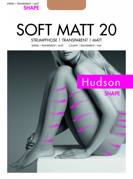 Fijne, figuurvormende matte panty Soft Matt 20 Shape van Hudson