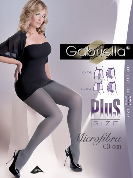 Grote maten panty Microfibra van Gabriella, 60 DEN