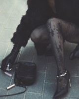 Panty met een elegant, gebloemd kantpatroon van Gabriella