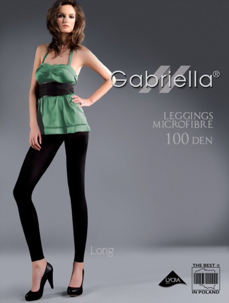 Gladde ondoorzichtige leggings Microfibre 100 DEN van Gabriella