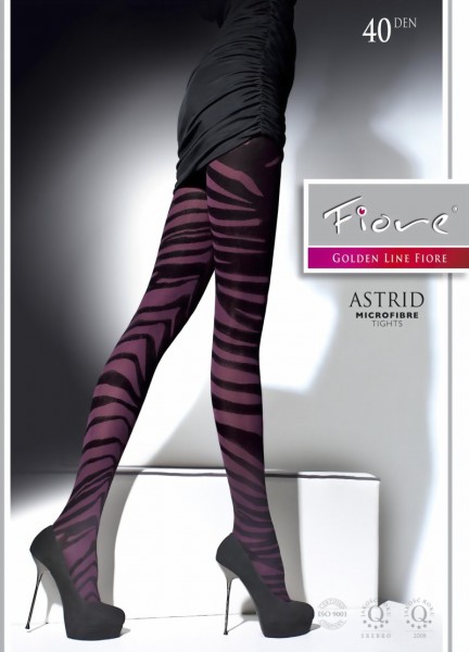 Pantys met trendy patroon Astrid van Fiore, 40 DEN