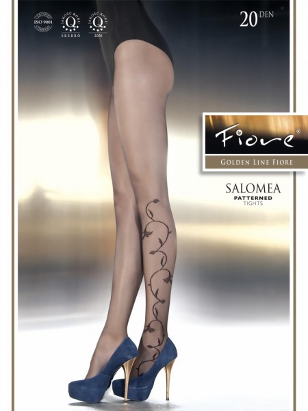 Elegante pantys met bloemenpatroon Salomea van Fiore, 20 DEN