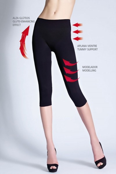 Figuurvormende capri leggings Pirata Up van Cecilia de Rafael, 90/120 DEN