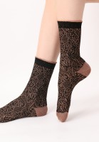 Superzachte sokken met glitterpatroon en viscose van Oroblu