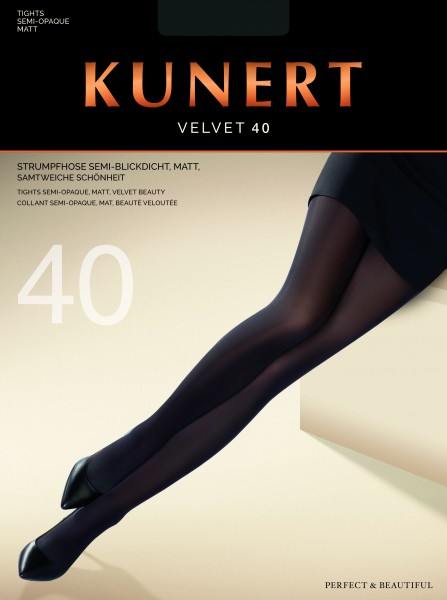 Gladde semi-opaque panty Velvet 40 van KUNERT