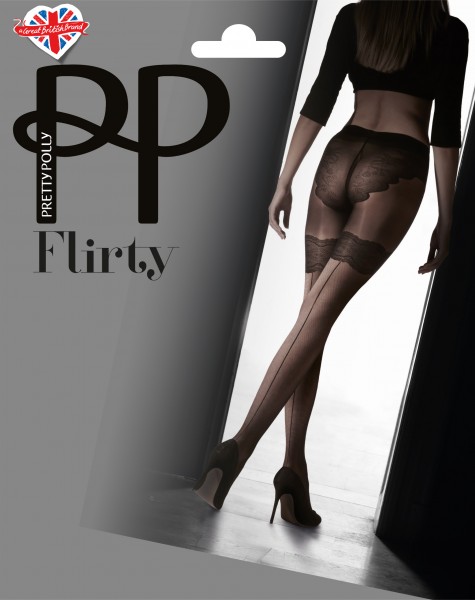 Panty met kousen-look en achternaad van Pretty Polly