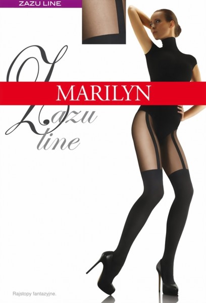Extravagante pantys met kousenmotief Zazu Line van Marilyn