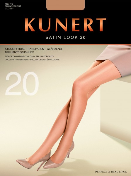 Glanzende gladde panty Satin Look 20 van KUNERT