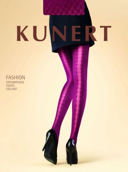 Semi-ondoorzichtige elegante panty met puntenpatroon Playful Dots van KUNERT