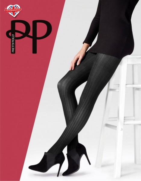 Pretty Polly Velvet Rib - Opaque panty met fijne ribbels