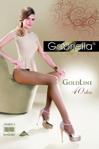 Elegante klassieke panty Gold 40 DEN van Gabriella