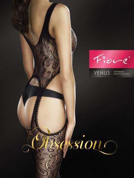 Netbodystocking met patroon Venus van Fiore