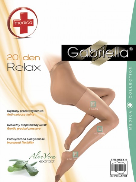 Gladde anti-cellulitis panty Relax 20 DEN van Gabriella