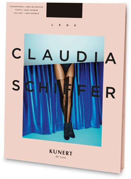 Panty met lace-up en overknee-motief Laced Claudia Schiffer Legs KUNERT de Luxe