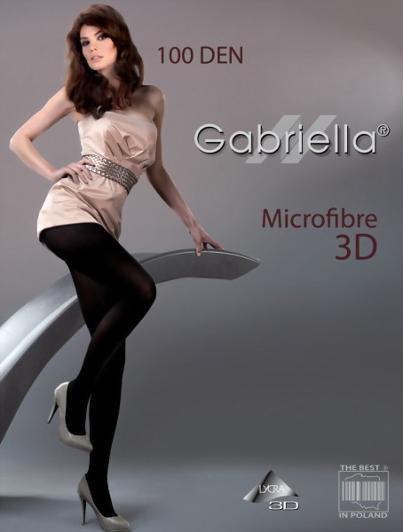Gladde ondoorzichtige panty Microfibre 3D van Gabriella