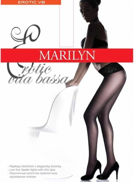Gladde heuppanty met kanten tailleband Vita Bassa 30 van Marilyn