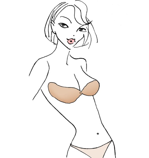 WHISPER BRA backless, strapless, zelfklevende BH